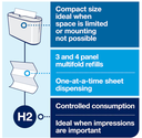 Tork Xpress® Countertop Multifold Hand Towel Dispenser White H2