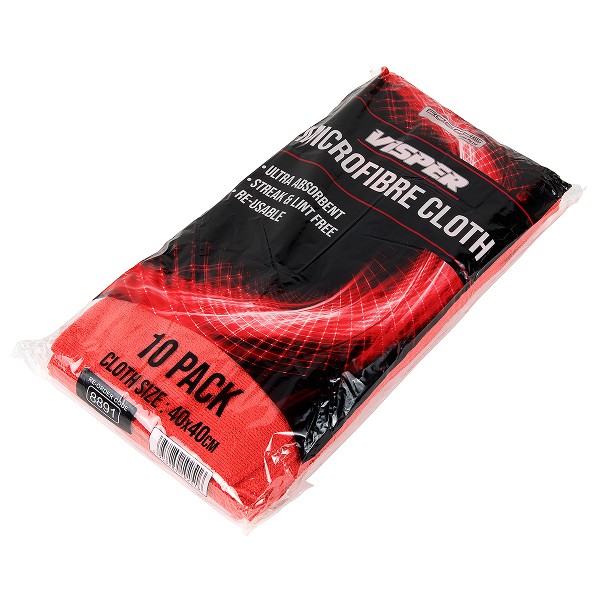 Rosche Microfibre Cloth 40 X 40cm 300gsm - Red