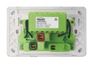 Trader Leopard 2 Gang Auto-Switched Power Point with Dual USB-A & USB-C (Kimaka)