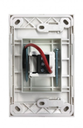 Trader Clouded Leopard 1 Gang Vertical Electronic Push Button Switch – Matt White