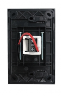 Trader Clouded Leopard 1 Gang Vertical Electronic Push Button Switch – Matt White