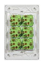 Trader Clouded Leopard 6 Gang Vertical Switch – Matt White (Kimaka)