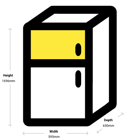Hisense HRTF325S 326L Top Mount Fridge (Silver)