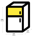 Hisense HRTF325S 326L Top Mount Fridge (Silver)
