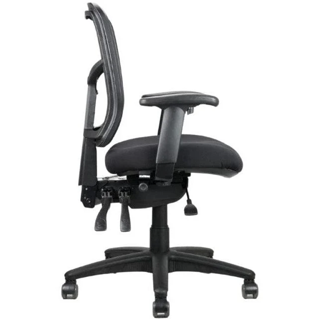 Rapidline Mirae Medium Back Mesh Chair (Black)