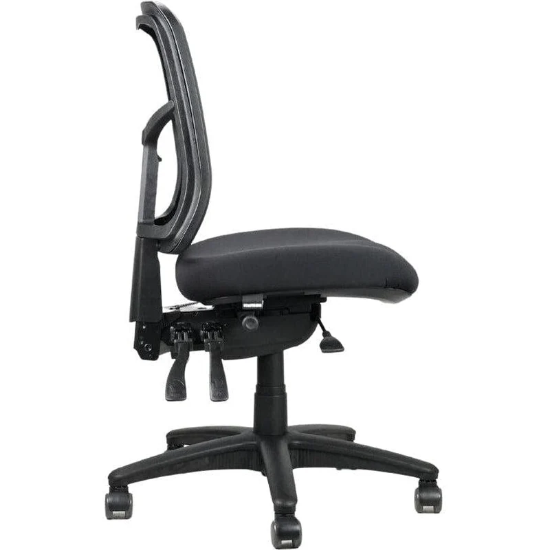 Rapidline Mirae Medium Back Mesh Chair (Black)