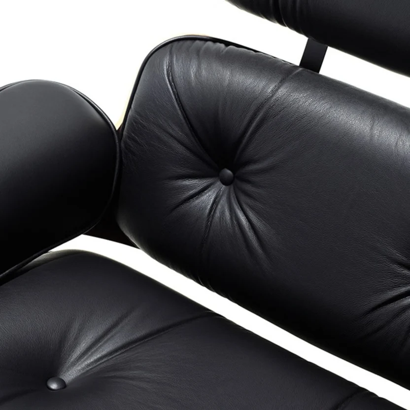 Herman Miller Eames Lounge Chair & Ottoman – Walnut / Black Leather