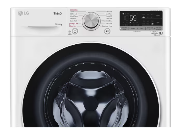 LG WXC3-1410W Series 3 10kg/6kg Front Load Washer Dryer Combo – White