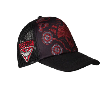 ESSENDON BOMBERS ADULTS INDIGENOUS TRUCKER CAP