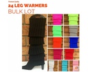 24X WOMENS LEG WARMERS DISCO WINTER KNIT DANCE PARTY CROCHET LEGGING SOCKS COSTUME - INDIGENOUS COLOURS