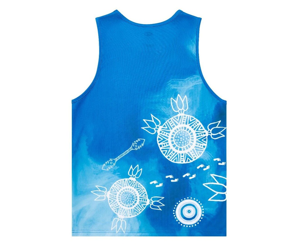 NORTH MELBOURNE KANGAROOS INDIGENOUS MENS TRAINING SINGLET