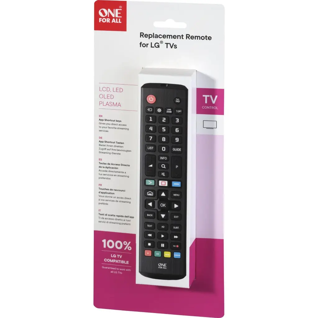 One For All LG TV Replacement Remote
