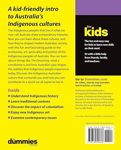 Indigenous Australia For Kids For Dummies Paperback by Larissa Behrendt (Author), Cathy Freeman (Foreword)