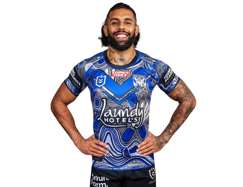 CANTERBURY BANKSTOWN BULLDOGS 2023 CLASSIC NRL INDIGENOUS JERSEY KIDS SIZES 6-14