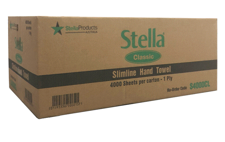 Stella Classic 1ply 4000sht Slimline Hand Towel - 20 Packs/Ctn