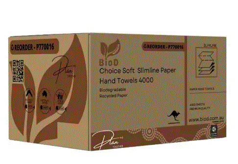 Choice Soft Slimline Paper Hand Towel 200x20 225L x 225W 4000