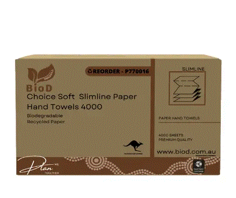 Choice Soft Slimline Paper Hand Towel 200x20 225L x 225W 4000