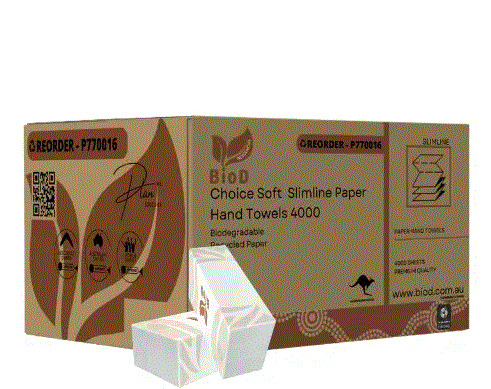 Choice Soft Slimline Paper Hand Towel 200x20 225L x 225W 4000