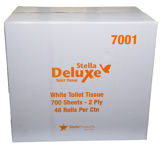 Stella Deluxe 2ply 700sht Toilet Tissue - 48 Rolls/Ctn