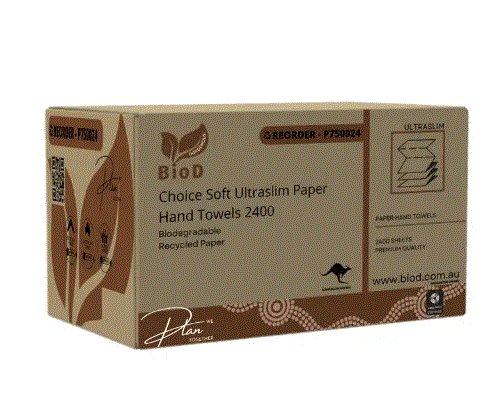 Biod - Choice Soft Ultraslim Paper Hand Towel 150x16 240l X 230w - 2400