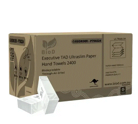 Biod - Executive Ultraslim Paper Hand Towel 150x16 240l X 230w Tad 2400