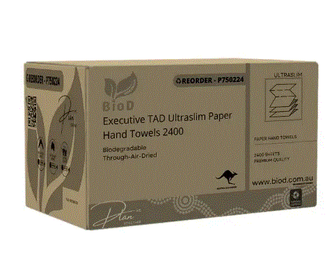 Biod - Executive Ultraslim Paper Hand Towel 150x16 240l X 230w Tad 2400
