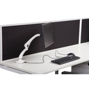 Single Monitor Arm (White)