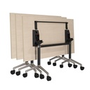 Typhoon Table – 1800 x 750mm (White Top/Black Frame)
