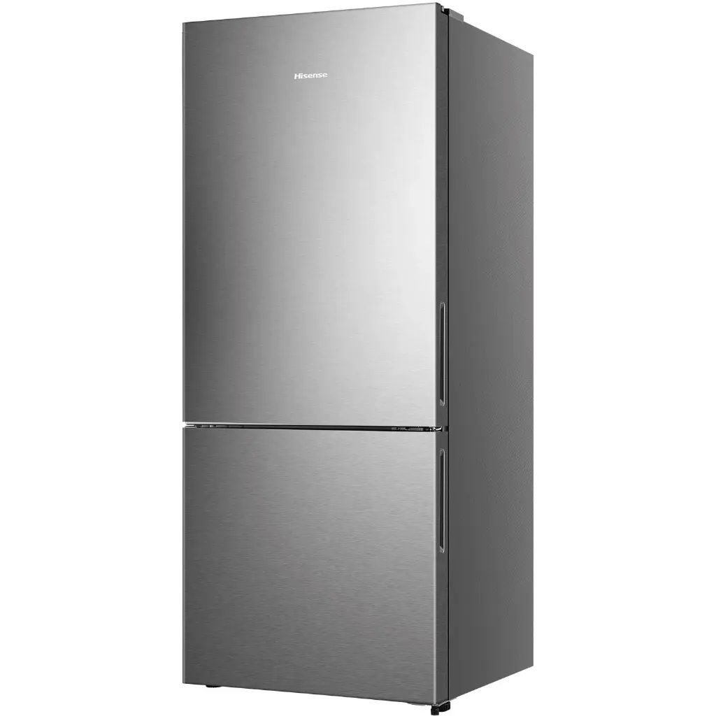 Hisense 417 L PureFlat Bottom Mount Refrigerator  (Silver)