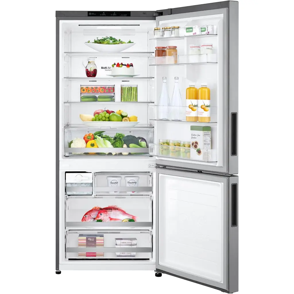 LG 420L Bottom Mount Fridge (Stainless Steel)