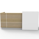 Rapidline Sempre Reception Counter (Natural Oak & Black)