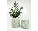 URBAN 13CM ES JOURNEY CERAMIC PLANTER GARDEN DECOR PLANT/FLOWER POT SMALL GREEN