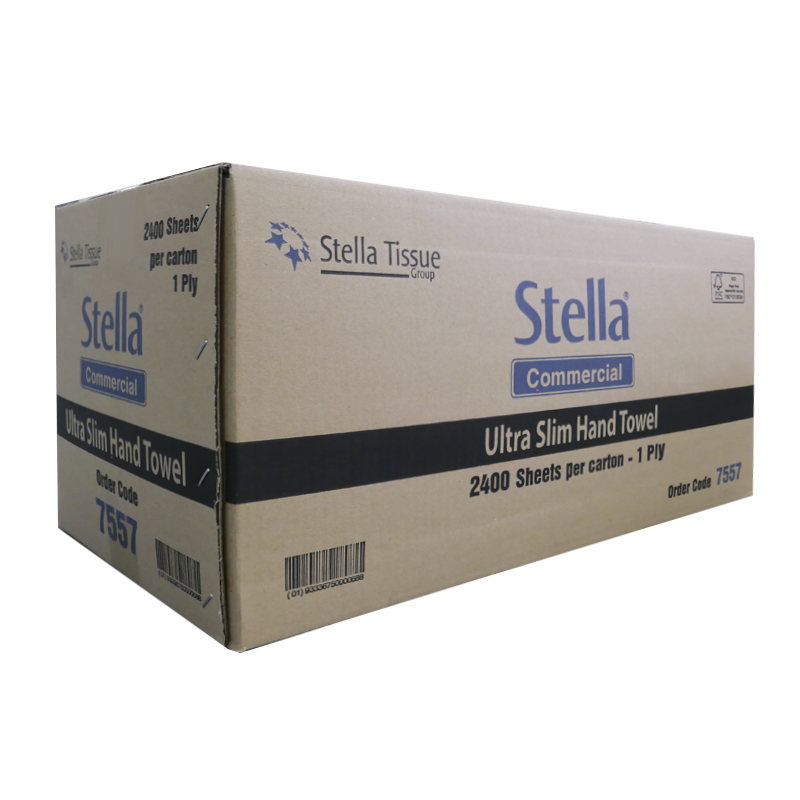 STELLA COMMERCIAL 1PLY 2400SHT ULTRAFOLD HAND TOWEL - 16 PACKS/CTN