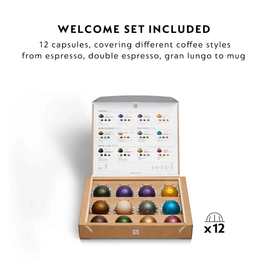 De'Longhi Vertuo Pop Bundle Nespresso Machine (Black)