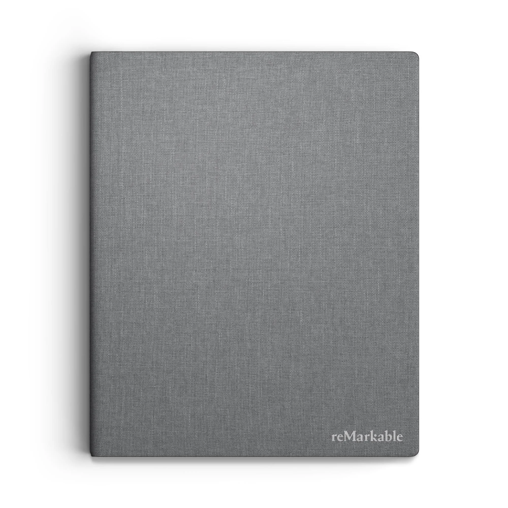 reMarkable 2 10.3″ Paper Tablet – Marker Plus & Polymer-Weave Book Folio Bundle (Grey)