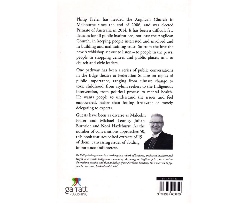 CROSSROADS: CONVERSATIONS WITH ANGLICAN ARCHBISHOP PHILIP FREIER PAPERBACK