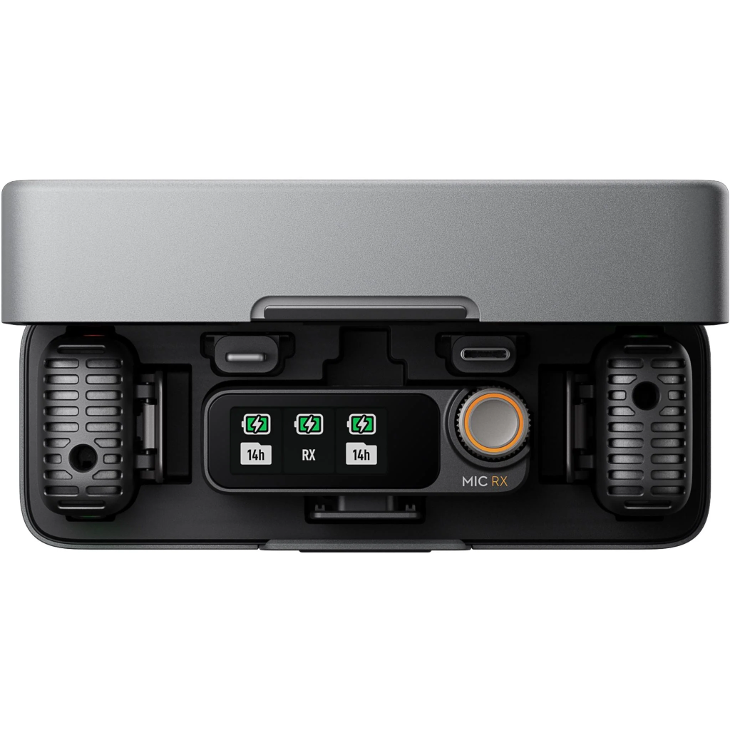 DJI Mic 2 Dual Wireless Microphone Kit – 2 TX + 1 RX with Charging Case