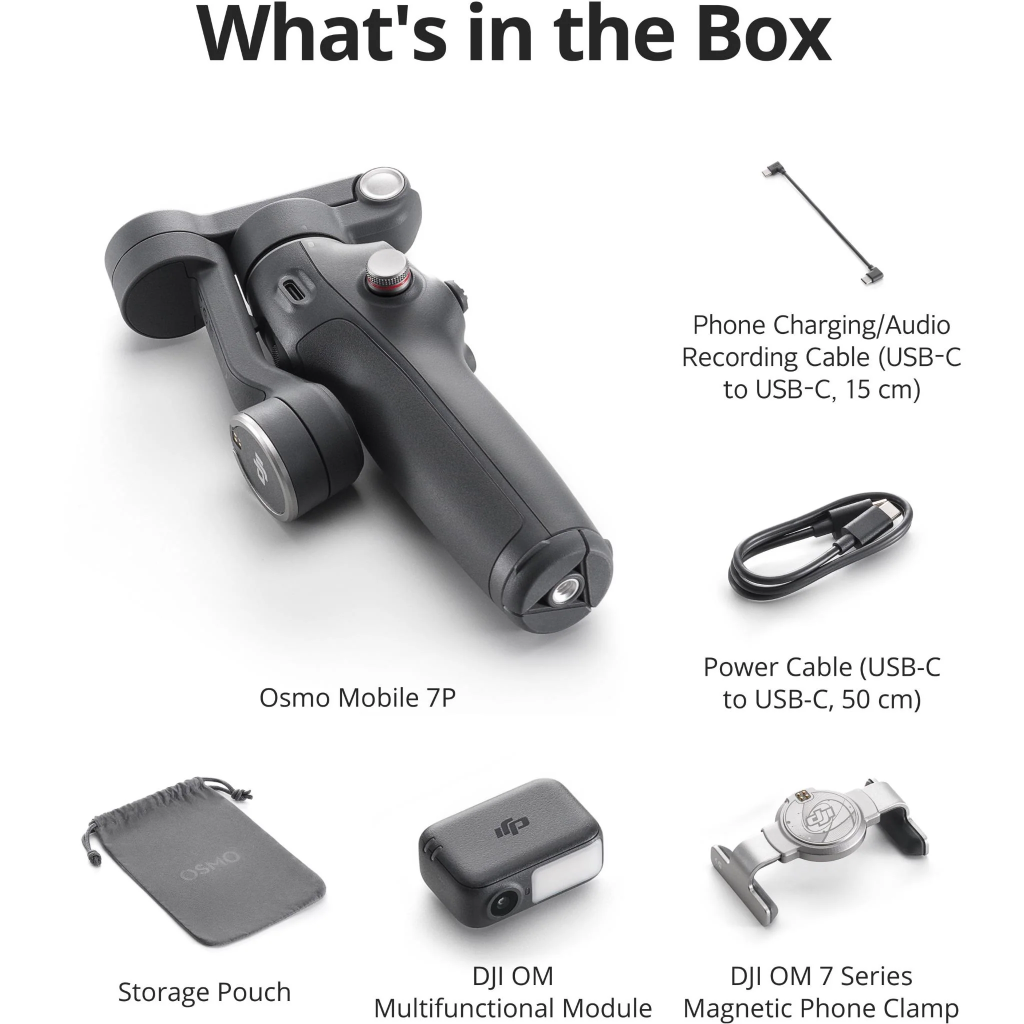 DJI Osmo Mobile 7P – Pro-Level Smartphone Gimbal with Multifunctional Module