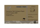 BIOD - EXECUTIVE COMPACT TAD PAPER HAND TOWEL 120X20 250L X 195W TAD 2400