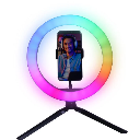 #Influencer 10″ RGBW Ring Light Kit – Colourful & Cool Lighting with Dual Tripods