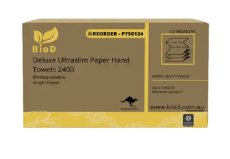 BIOD - DELUXE ULTRASLIM PAPER HAND TOWEL 1PLY/2400SHT