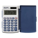 Sharp EL-243S Pocket Calculator – 8-Digit, Dual-Power with Hard Cover