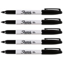 Sharpie Fine Permanent Marker Black 5 Pack (SH1752374)