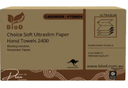 BIOD - CHOICE SOFT ULTRASLIM PAPER HAND TOWEL 150X16 240L X 230W - 2400 (copy)