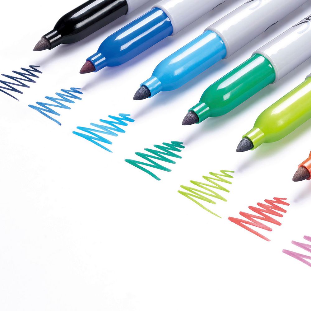 Sharpie Fine Permanent Markers Assorted 12 Pack