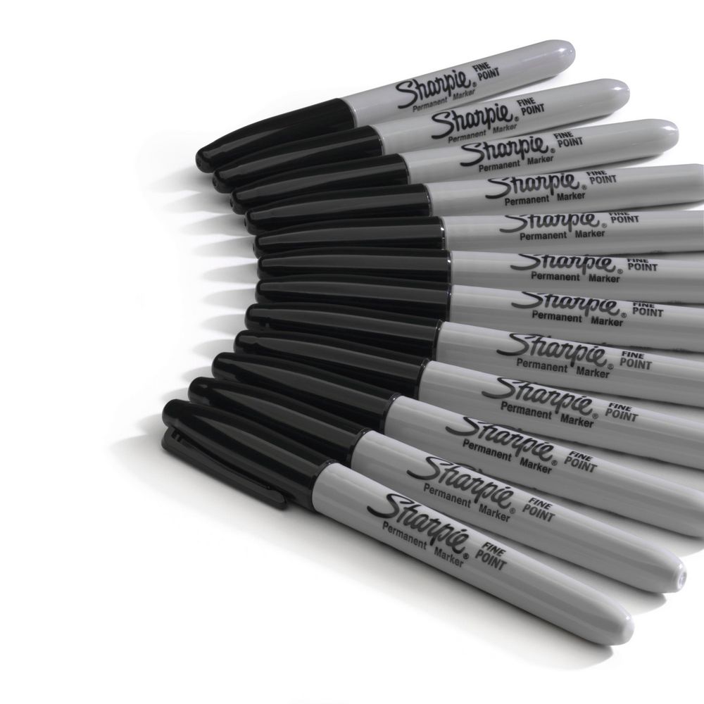 Sharpie Fine Permanent Markers Black 36 Pack