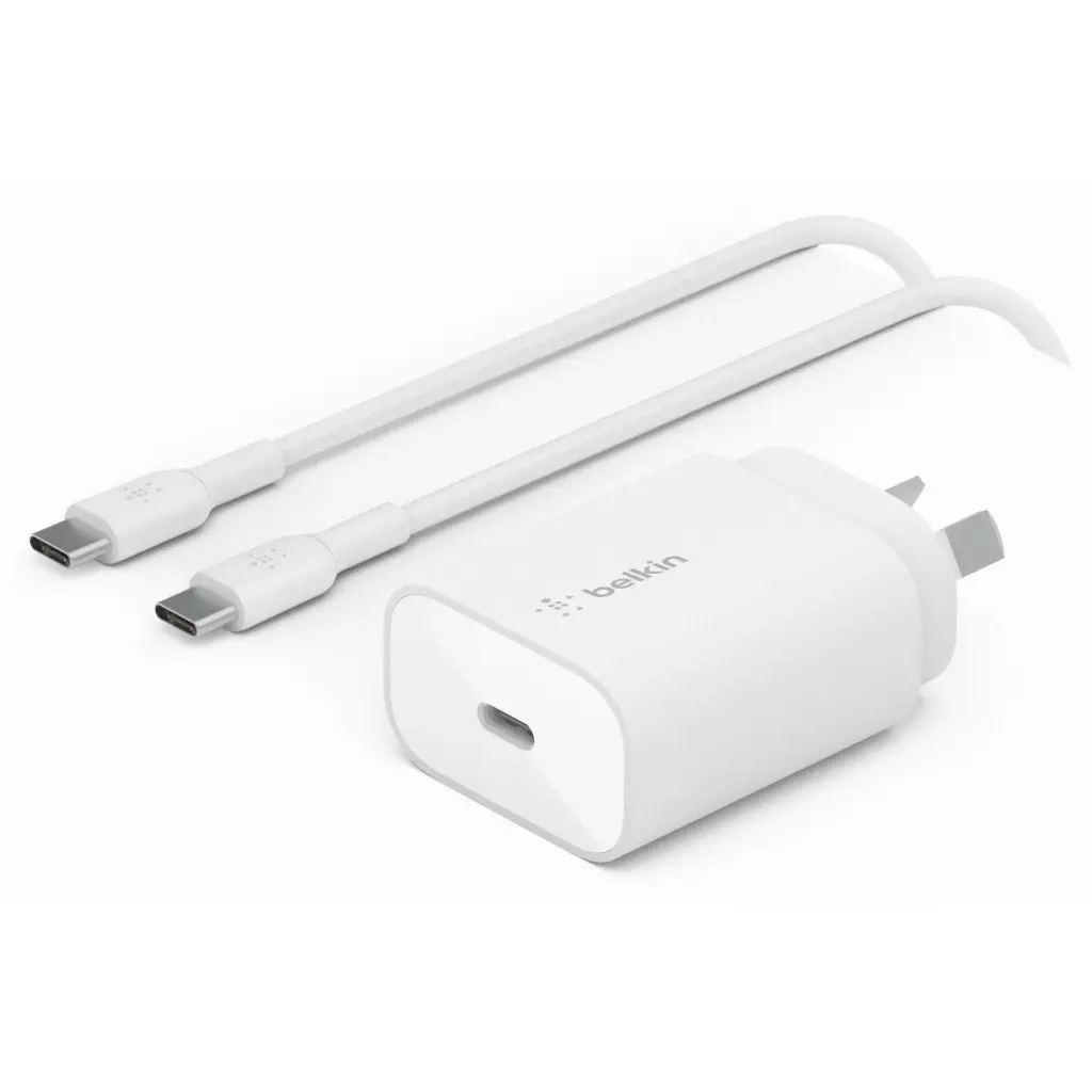 Belkin BoostUp Charge 25W USB-C Wall Charger with USB-C Cable