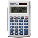 Sharp EL-243S Pocket Calculator – 8-Digit, Dual-Power with Hard Cover