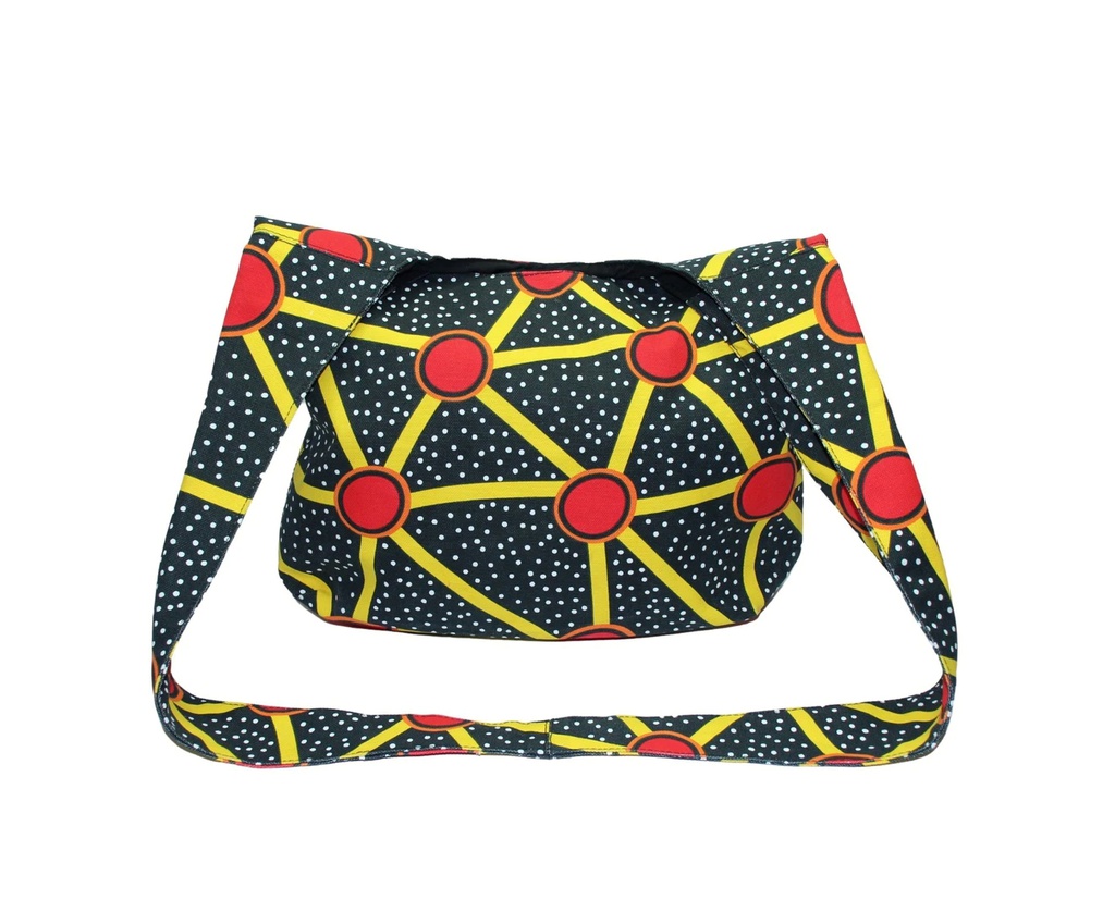 BAG CROSS BODY ABORIGINAL DESIGN -DHALARU GOGO (TALAROO SPRINGS) - JEDESS HUDSON