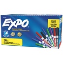 Expo Whiteboard Markers – Fine Bullet Tip, Assorted Colours (36 Pack)